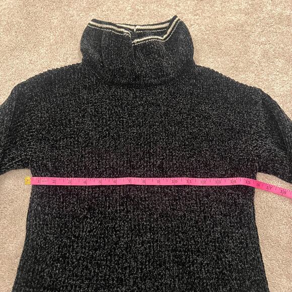 Rachel Zoe Women's Turtleneck Sweater Soft Black with White Trim XS - Picture 9 of 9